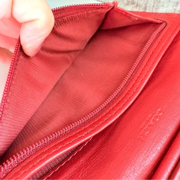 Coach Red Mini Slim Wallet Crossbody - Picture 13 of 14